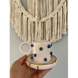 Nazar boncuk figürlü fincan
