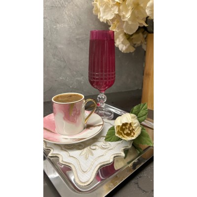 Kahve Yanı Sunum Çiçeği
